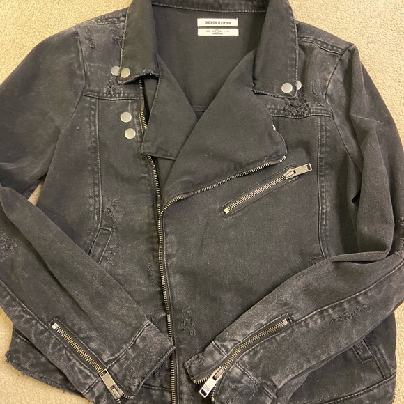 One teaspoon black anchor Vespa moto jacket - Picture 2 of 4